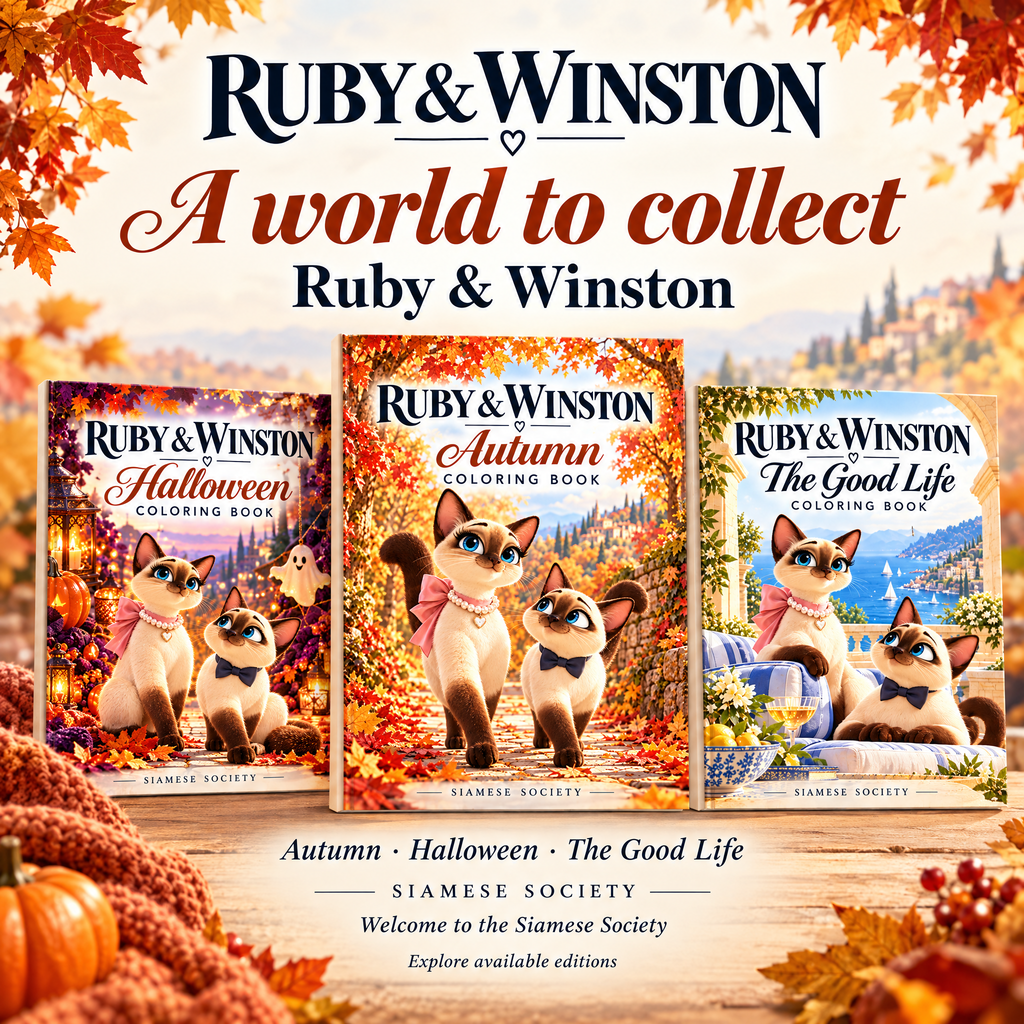 Ruby & Winston collection featuring Autumn, Halloween and The Good Life by Siamese Society